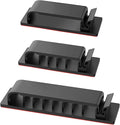 Cable Management Clips, 20Pcs Cord Organizers Wire Clips Cord Holder for TV PC Ethernet Cable Desk Home Office (Black) by Halsouy