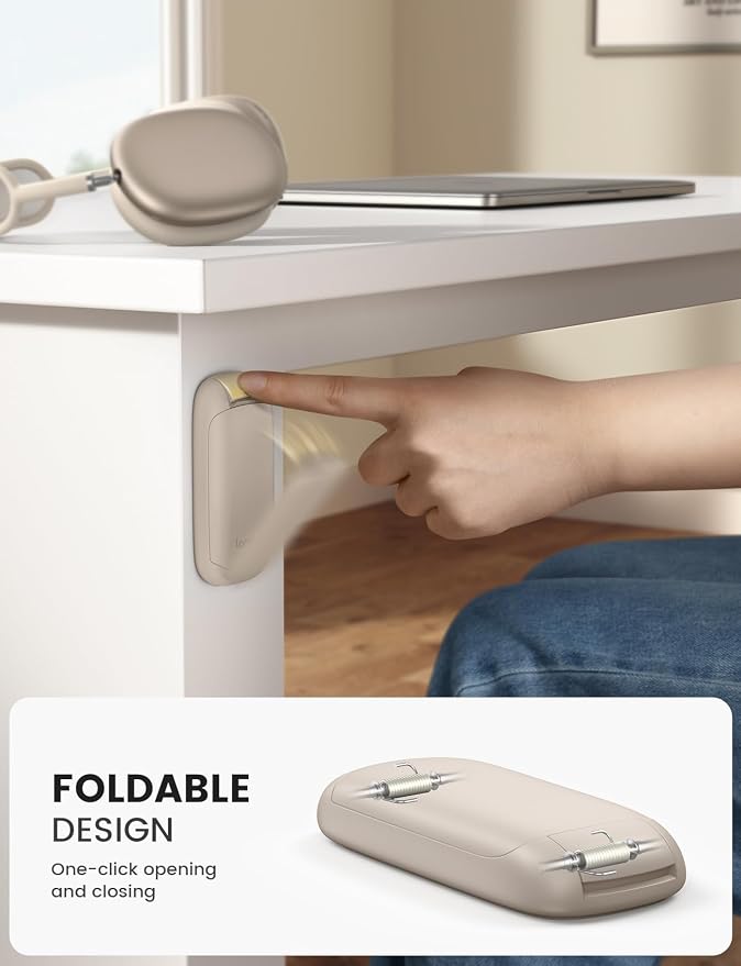 Lamicall Headphone Stand, Sticky Headset Holder, Foldable Headphone Holder - Image 2