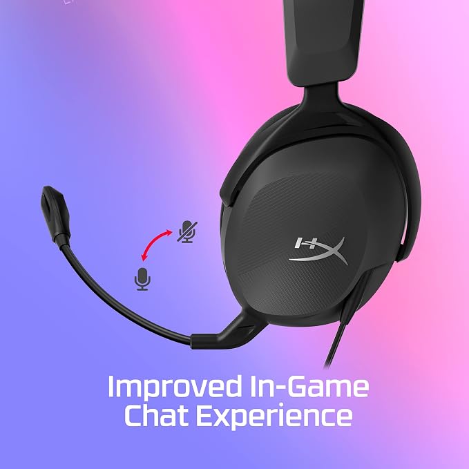 HyperX Cloud Stinger 2 Core – PC Gaming Headset, Lightweight Over-Ear Headset with mic, Swivel-to-Mute mic Function, DTS Headphone:X Spatial Audio, 40mm Drivers,Black - Image 6