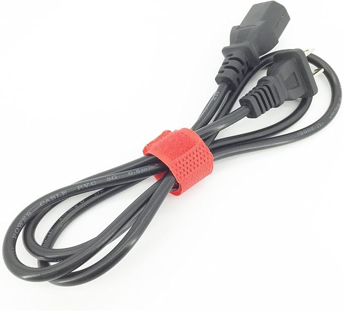 50pcs Cable Ties Reusable Fastening Wire Organizer Cord Rope Holder 7 Inch (Red) - Image 3