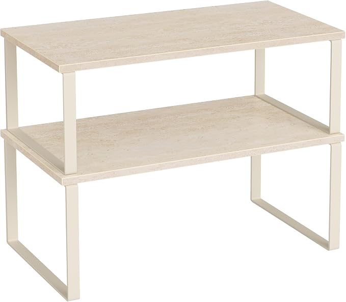 SONGMICS Cabinet Organizer Shelf, Set of 2 Spice Rack, Kitchen Storage by Unknown