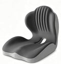 Ergonomic Seat Cushion with Lumbar Support for Office Chair Black Gray | L-Shaped Memory Foam Orthopedic Cushion with Coccyx Hollow, Tailbone Pain Relief for Car, Truck, Gaming Chair, Travel by Gueyi