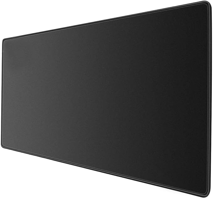 JIALONG Large Gaming Mouse Pad, XXL Desk Mousepad with Stitched Edges, Non-Slip Base Keyboard Pad for Gamer, Office & Home Classic Black by JIALONG