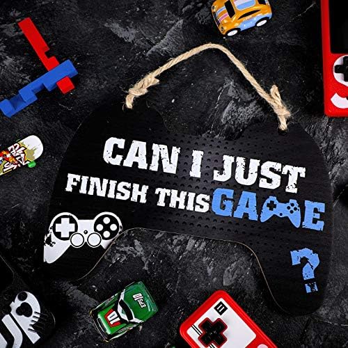Jetec Gaming Sign Bedroom Game Controller Wood Hanging Gamer Plaque Gaming Quote Hanging Door Sign for Kids Boys Bedroom Door Wall Decoration - Image 5