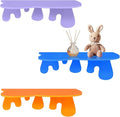 3 Pcs Small Acrylic Floating Wall Shelves 7.1" Floating Shelf for Wall 3 Colors Liquid Flowing Design Hanging Display Rack Shelves with Screws for Storage Living Room Gaming Room Home Decor by Unknown
