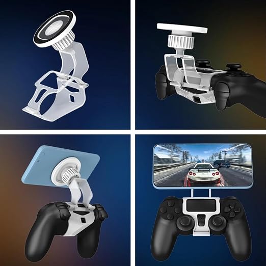 NBCP Magnetic Phone Mount for PS4 DualShock 4 Controller, Controller Phone Holder, MagSafe Compatible Mobile Gaming Clip for iPhone & Android - Image 6