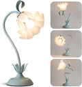 WERFOP Flower Table Lamp Cute Desk Lamp for Bedroom Home Decor (Blue) by WERFOP