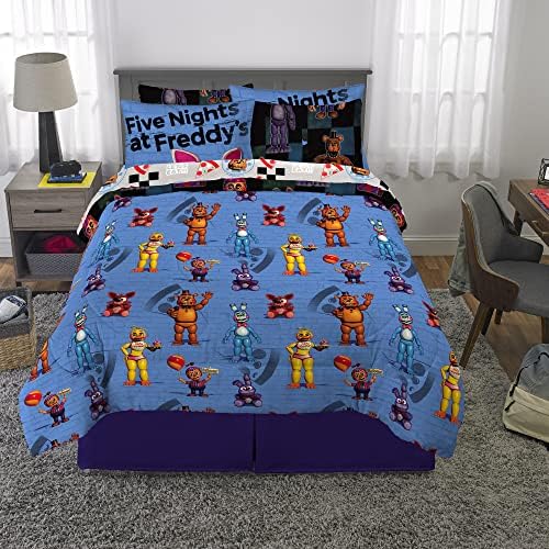 Franco Kids Bedding Super Soft Comforter and Sheet Set with Sham, 7 Piece Full Size, Five Nights At Freddy's - Image 6