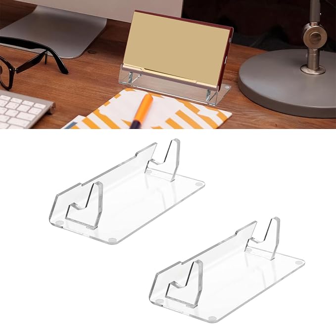 PANGBOER 2 Pcs Clear Game Console Holder and Accessories Storage Organizers High Clear Acrylic Stand - Image 5