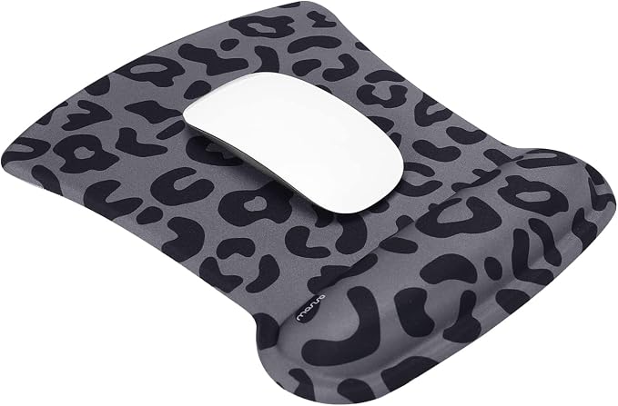 MOSISO Leopard Grain Wrist Rest Support for Mouse Pad&Keyboard Set, Black - Image 8