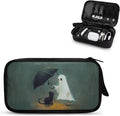 Halloween Ghost and Cat Print Electronic Organizer Travel Organizer Bag Electronics Accessories Cases Storage Bag Waterproof for Cable USB SD Card Power Bank Earphone by Unknown