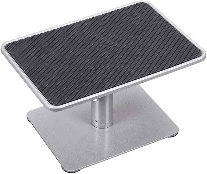 Monoprice Universal Monitor Riser Stand - Raises Monitors 4.6 to 6.5 Inches, Silver Finish - Workstream Collection - Image 4