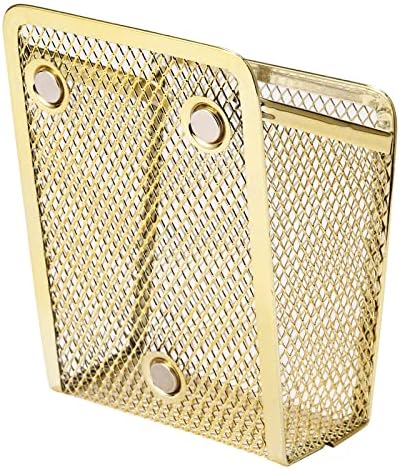 Magnetic Pencil Holder,Mesh Stainless Steel Pen Basket, Metal Writing Utensil Storage Organizer for Whiteboard,Blackboard,Kitchen, Locker, Home, or Office - Image 4