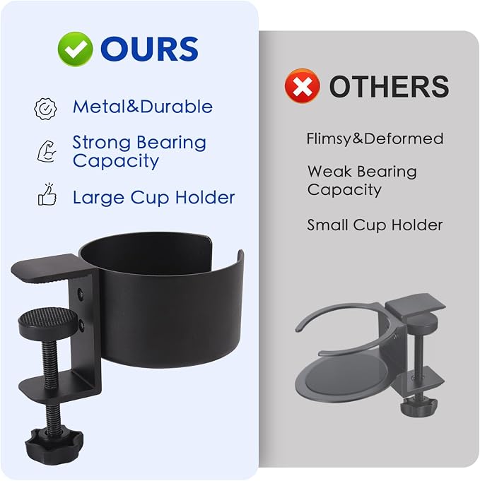Chair Cup Holder Compatible with Adirondack,Aluminum Alloy - Image 2