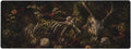 Dark Floral Skull Large Mouse Pad Desk Mat Non Slip Rubber Base Stitched Edges Office Gaming by Unknown