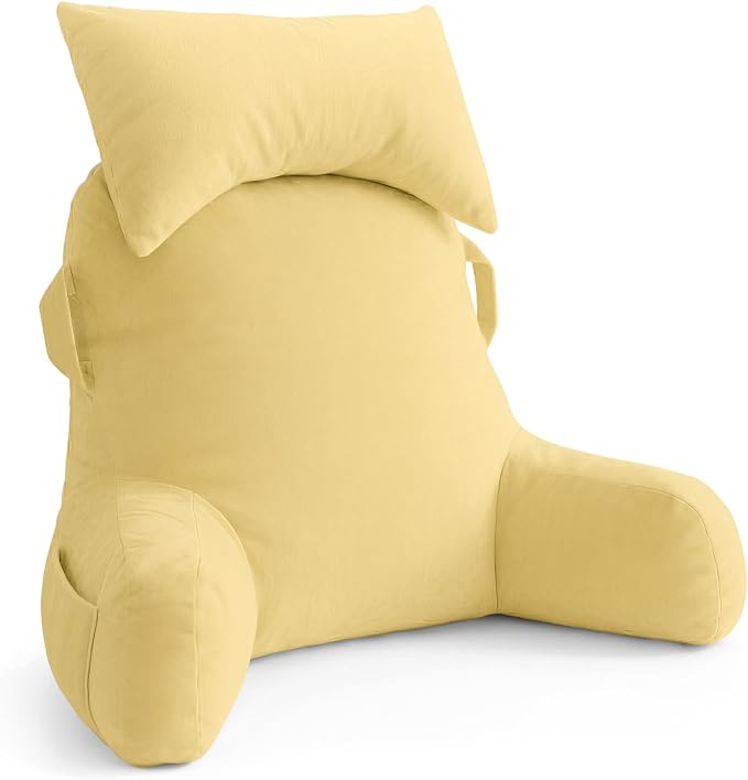 Reading Pillow for Bed,Back Pillow for Bed Sitting Up,Lumbar Support Pillow by Unknown