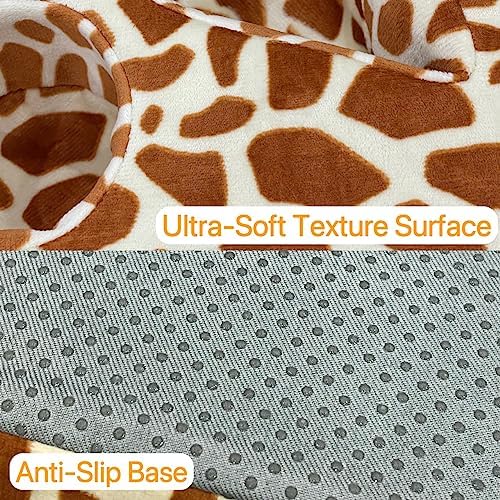 Couch and Bed Cup Holder Pillow, Sofa Refreshment Tray for Drinks/Remote Control/Snacks Holder (Giraffe) - Image 3