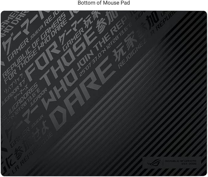 ASUS ROG Moonstone Ace L Glass Gaming Mouse Pad, 19.7” x 15.7” - Black - Image 2