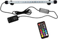 15 inches LED Aquarium Light, 2.5W Fish Tank Light Underwater Light Submersible Crystal Glass Lights, 21 LED Beads 12 Colors 19 Modes Brightness Adjustable Memory Function IP68 Waterproof by COVOART