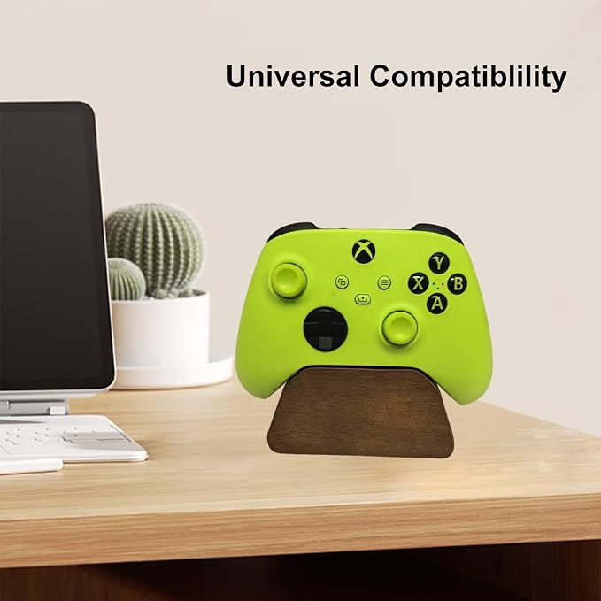 Solid Wood Gamepad Stand, Controller Holder for PS4 PS5 Xbox | This holder tidies gaming desk, fits most controllers, nice decor, ideal gift for father, son & boyfriend - Image 5