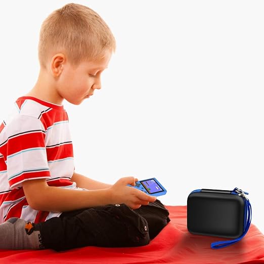 ALKOO Case Compatible with Retro Handheld Game Consoles/ R36S/ RG353V -Travel Storage Holder Organizer for Game Boy Mini, Retro Mini Players, and More - Black - Image 7