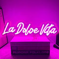 La Dolce Vita Neon Signs for Wall Decor Personalised Neon Lights Sign for Wedding Party Birthday Gift Neon Signs, Beautiful LED Neon Lights for Home Decor Girls Room by Unknown