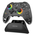 C8 PC Controller - Wireless Bluetooth Gamepad - Hall Effect Joystick RGB Backlit - 1000Hz Polling Rate -Dual Vibrate Macro Buttons for PC, Switch, Switch 2, Steam Deck, Android, iOS, MAC &Tesla Charging Dock by abxylute