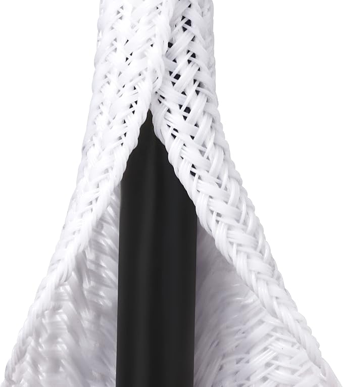 20ft 1/4 inch White Cable Sleeve by ZhiYo