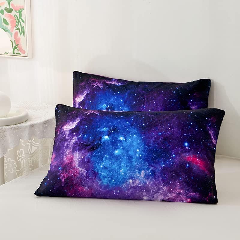 Purple Comforter Set for Girls,Galaxy Comforter Set for Boys Kids,Space Bedding King,Kids Comforter Sets for Girls,Galaxy Bedding Set King with Pillowcases - Image 5