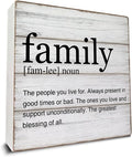 Family Definition Wooden Box Sign Family Quotes Desk Decor by Dumyum