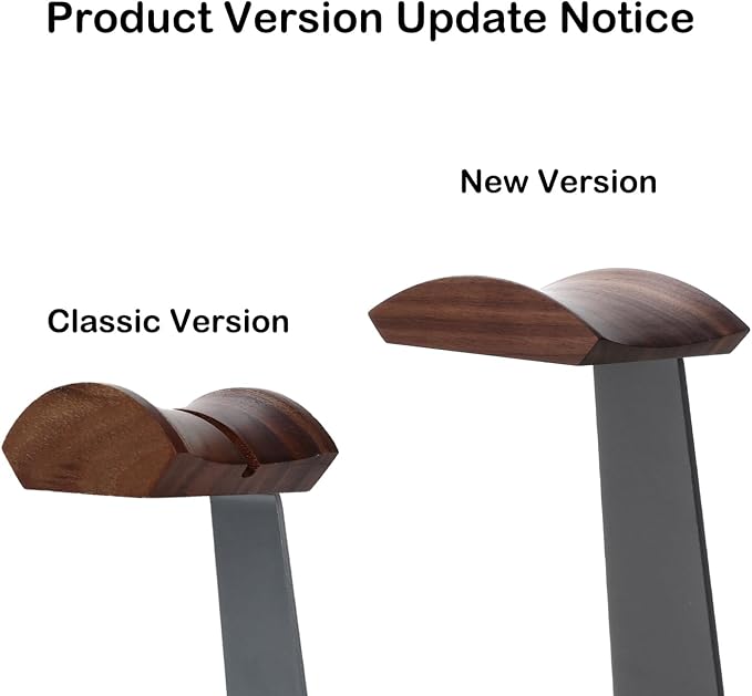 Walnut Headphone Stand, Wood Headset Holder for Desk with Storage | Wooden Gaming Headphone Holder for AirPods Max, Bose, Sennheiser, Razer/Jabra/JBL/AKG , Storage Tray, Vintage Gift for Men - Image 7