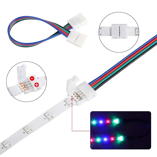 SUPERNIGHT 3528 2835 4 Pin 8mm LED Strip Connector Kit - Image 2