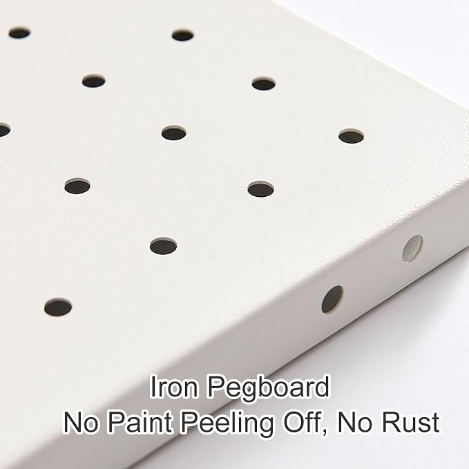 Metal Pegboard Organizer Kit with Accessories for Desk, Home, Study, Office, and Gaming Setup - Image 4