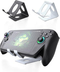 Desktop Stand Base for ROG Xbox Ally/ROG Xbox Ally X/Switch 2/for Steam Deck/Legion Go, Metal Tablet Bracket Non-Slip Holder Desk Storage Rack Support (White) by Unknown