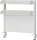Clamp On Desk Pegboard,Gaming Pegboard,Desk Pegboard,Clamp On Desk Organizer Shelf,Overhead Desk Shelf,Desk Privacy Panel for Office,Includes 15 Accessories for Home Desk Organization(white)(39.4in) by Unknown