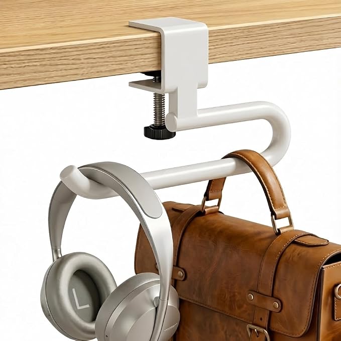 60 lb. Desk Bag Hanger, Purse Hook for Desk, Backpack Hanger for Office Use by Unknown