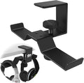 6amLifestyle Under Desk Dual Headphone Hanger, Metal Headset Stand Gaming Earphone Holder Universal Clamp on Desk Hanger Hook for All Headsets, Black (Patent) by 6amLifestyle