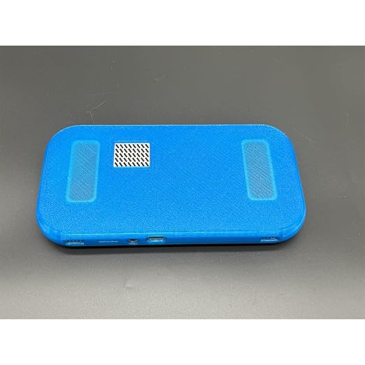 BlockForge Hard Carrying Case Protective Case for RG477M Handheld Game Consoles - 3D-Printed TPU Soft Protective Cases (Transprent Blue) - Image 2