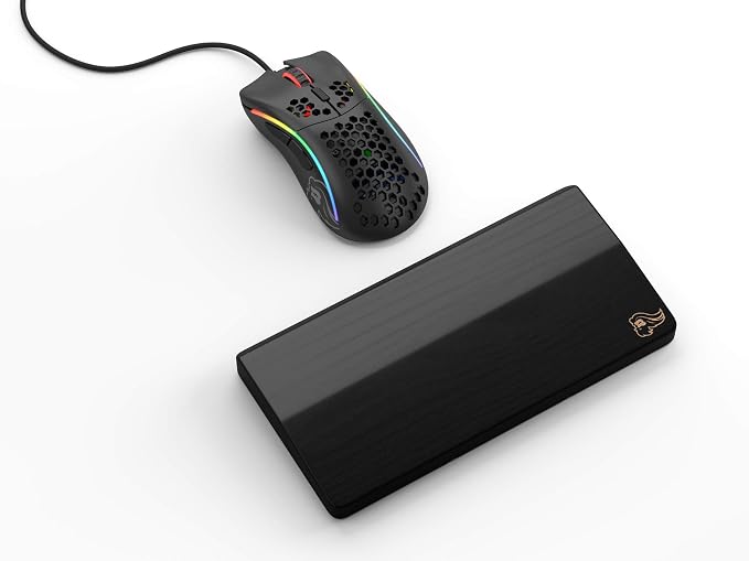 Glorious Gaming Wooden Mouse Wrist Rest - Onyx/Black - for Gaming Mice, Wood Ergonomic Palm Rest| 8x4x0.75 inches/19mm Thick (GV-M-Dark) - Image 2