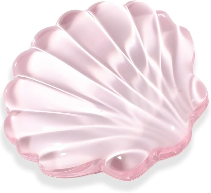 Gel Wrist Rest for Keyboard and Mouse Pink Transparent Shell Keyboard Wrist Rest Ergonomic Cute Pink Clear Cool Seashell Mouse Wrist Pad Silicone Non-Slip Support for Computer Gaming Home Office by WFCYGL