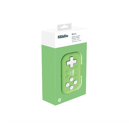 8Bitdo Micro Bluetooth Gamepad Pocket-sized Mini Controller for Switch/Switch 2, Android, and Raspberry Pi, Supports Keyboard Mode (Green) - Image 5