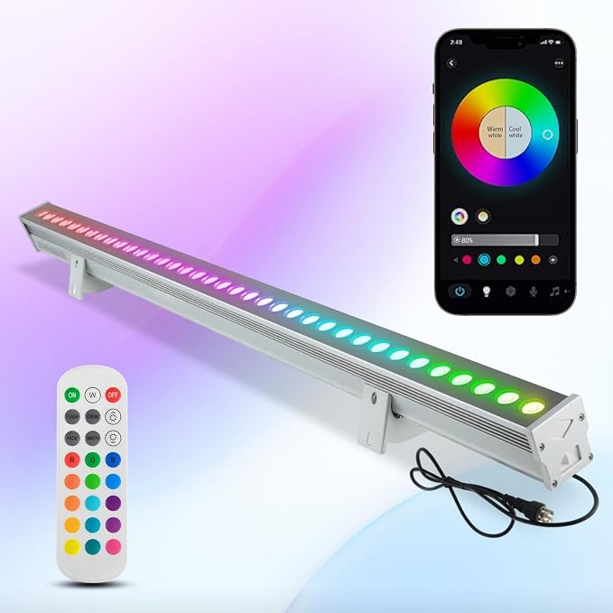 Wall Washer Lights RGB Color Change Outdoor Sign Lighting Wash Light bar by Wrasse