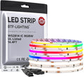 BTF-LIGHTING 16.4FT WS2814 Smart IC RGBW 4000K DC24V COB LED Strip Light by BTF-LIGHTING