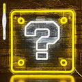 Question Block Neon Sign,Question Square Led Gamer Neon Light USB Powered Led Night Lights for Game Room Wall Decor,Man Cave,Teen Boy Room Decor,Gamer Gifts for Boys, Kids by JIARODEYLEDNEONSIGN