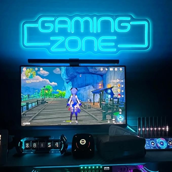 Gaming Zone Neon Sign,Game Zone Neon Sign for Teens Gamer Room Decor，Gaming Light Neon Sign for Gaming Wall Decor，Led Neon Gaming Sign for Gamer Gifts Boys - Image 8
