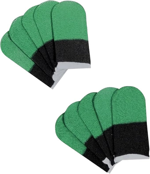 10 Pack Color Obstructed Esports Finger Gauntlets Carbonfiber Construction Strengthened Physical Response Breathable Competitive Gaming Finger Sleeves by Unknown