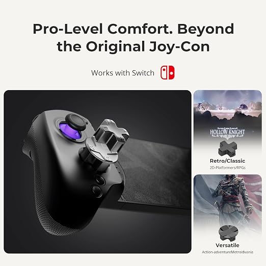 abxylute S8 Bluetooth Mobile Gaming Controller for Switch 1&2, iPhone15/16/17, iPad Android Phones Tablets, Portable Wireless Gamepad with Hall Joystick, Hall Trigger, Customizable Buttons＆Key Mapping - Image 6