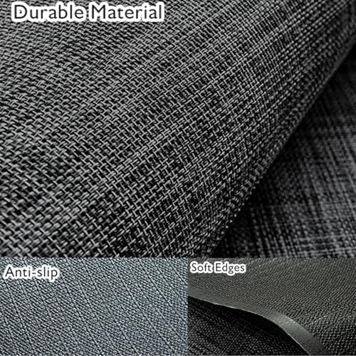 Sycoodeal Office Chair Mat for Hardwood & Tile Floor,Computer Gaming Chair Mat for Rolling Chairs Non-Curve, Anti-Slip, Heavy Duty Floor Protector for Home Office,Black (48" x 55") - Image 2