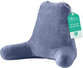 Sasttie Reading Pillow for Bed, Back Pillow for Sitting Up, Grey Purple by SASTTIE