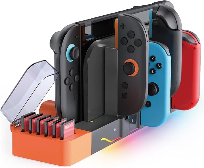 [Switch 2/1 Controller RGB Charger Dock] for Nintendo 2 2025 for Joycons - Image 8